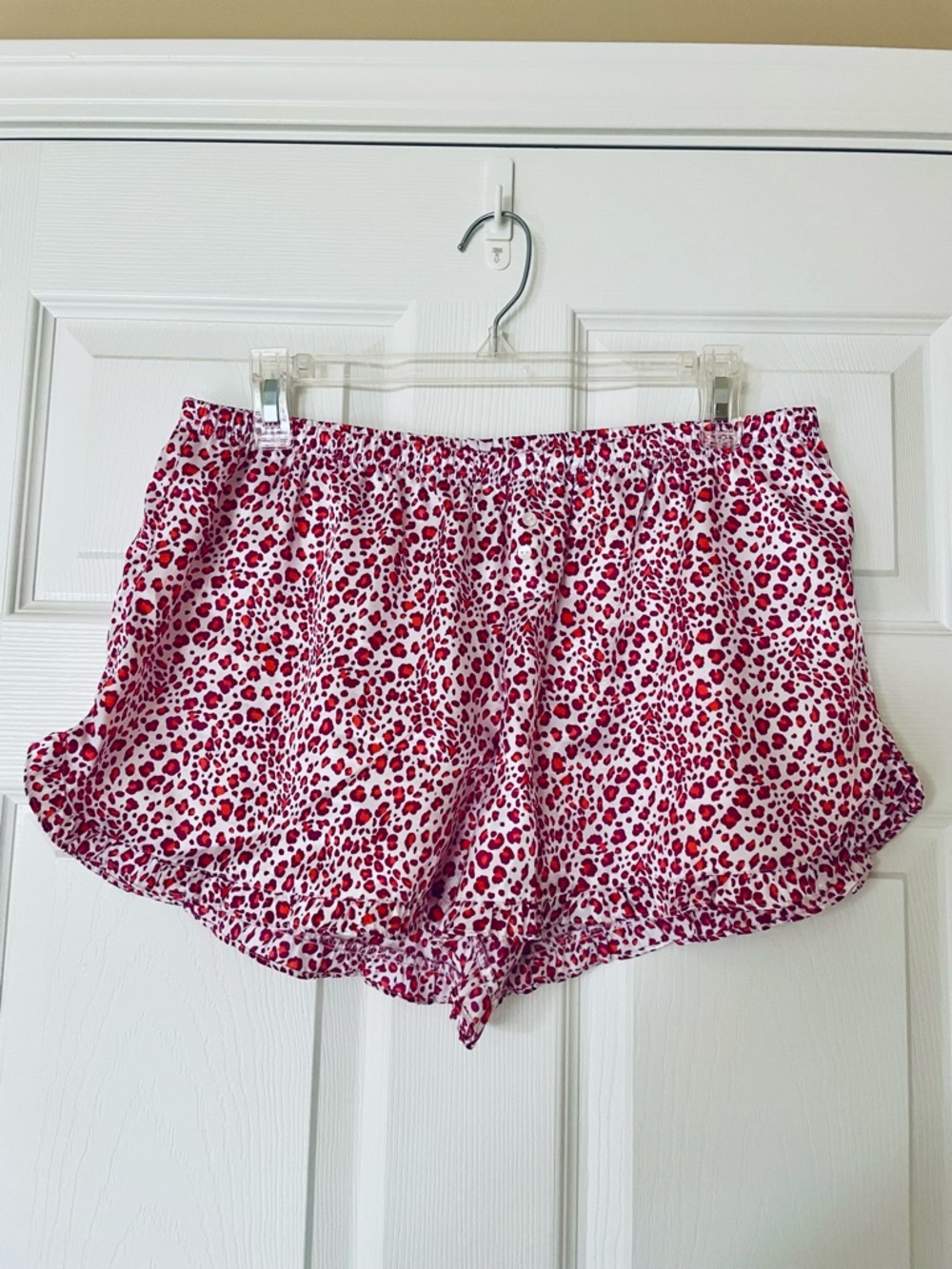 Xhilaration Animal Print Sleep Shorts Red Pink Boxer Lounge